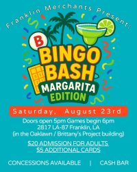 Bingo Bash, cajun coast