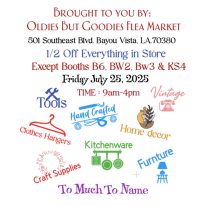 Oldies But Goodies Flea Market, cajun coast