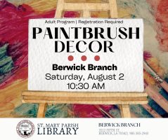 Paint Brush decor, cajun coast