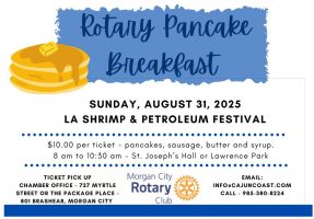Rotary Pancake Breakfast, cajun coast