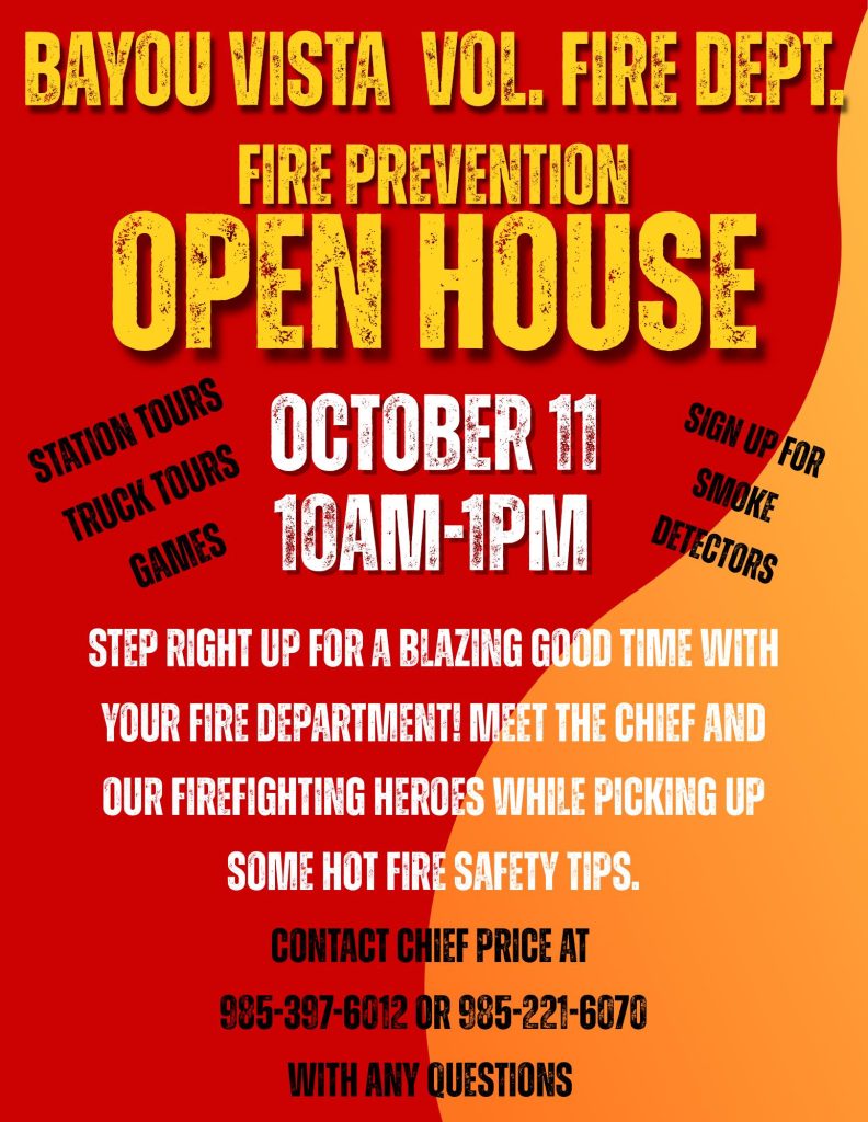 Fire prevention open house, Cajun Coast