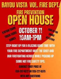 Fire prevention open house, Cajun Coast