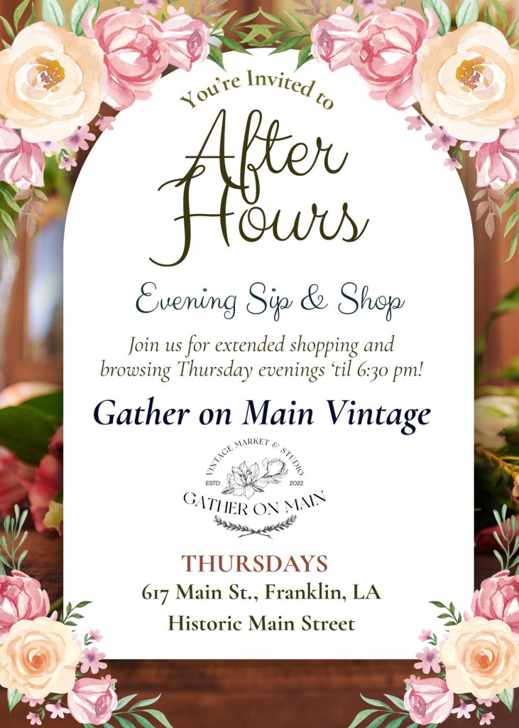 Gather on Main Thursdays, Cajun Coast