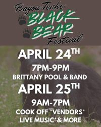 Bayou Teche Black Bear Festival Cajun Coast Visitors