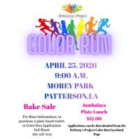 Brittanys Project Color Run, cajun coast