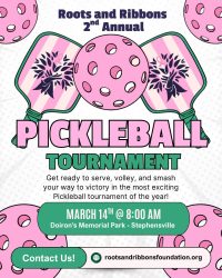 Roots & Ribbons 2nd annual pickleball tournament, cajun coast