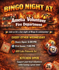 Amelia Vol Fire Dept Bingo Cajun Coast Visitors