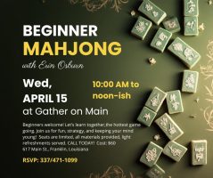 Gather on Main, cajun coast