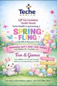 Teche Health Spring Fling and Health Resource Fair Cajun Coast Visitors Center