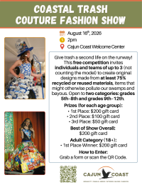 Coastal Trash Couture Fashion Show Flyer wAdult Category
