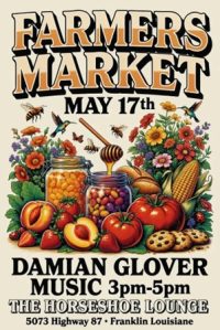 Farmers Maket- Horseshoe Lounge cajun coast
