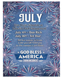 July Lakeend Park Music Line Up cajun coast