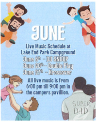 June Lakeend Park Music Line Up cajun coast