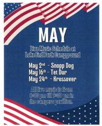 LakeEnd Park May Music Line up cajun coast