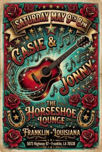 Cassie & Jonny The Horseshoe Lounge cajun coast