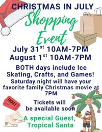 Christmas in July Shopping Event cajun coast