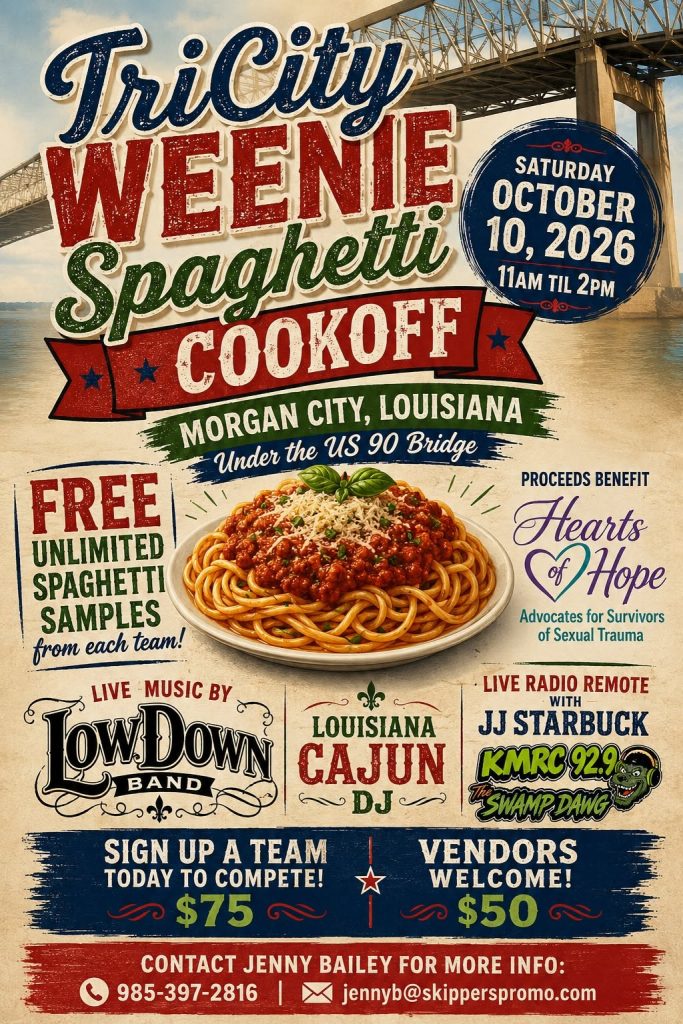 3rd Annual Tri-City Weenie Spaghetti Cook Off, cajun coast