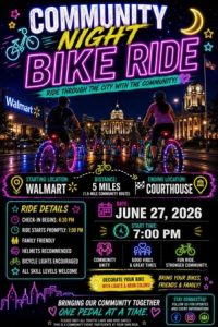 Community Night Bike Ride cajun coast