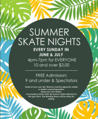 Summer Skate Night, cajun coast
