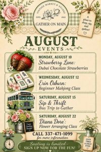 Flower Arranging Class cajun coast