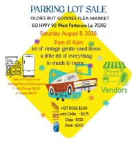 Parking Lot Sale, cajun coast