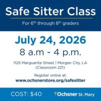 Safe Sitter Class cajun coast