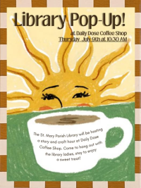 pop up library, Cajun Coast