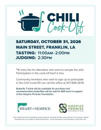 Chili cook off, cajun coast