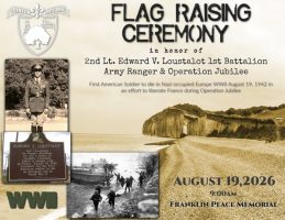 Flag Raising Cermony cajun coast