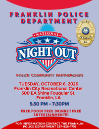 Franklin Police Night Out, Cajun Coast