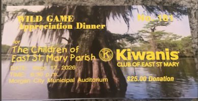 Kiwanis Club of East St. Mary, cajun coast