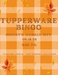 Tupperware Bingo, cajun coast